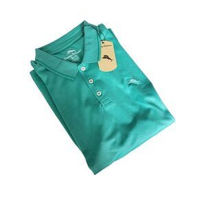 Tommy Bahama Mens Golf Polo Aqua Aloha  XLTG